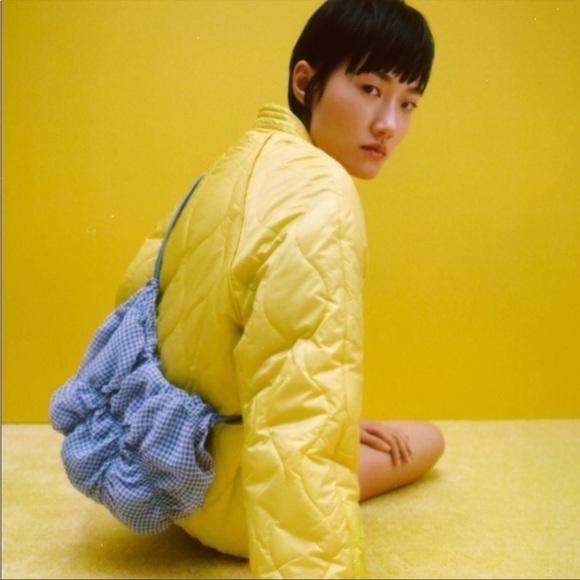 Zara Handbags - NWT. Zara Blue/White Gingham Organza Bag 💙